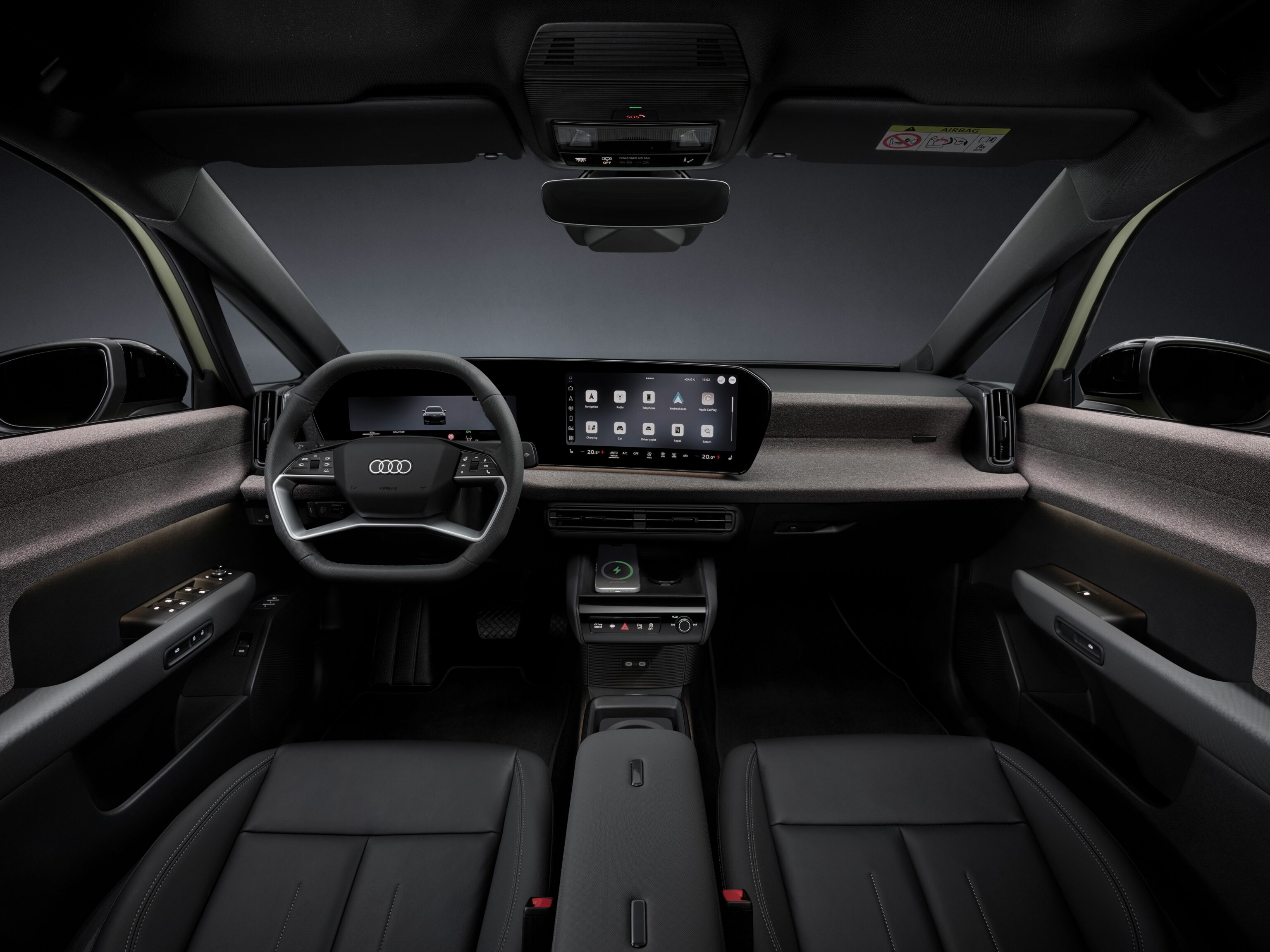 Interieur van de Audi A2 e-tron bij Maas-De Koning